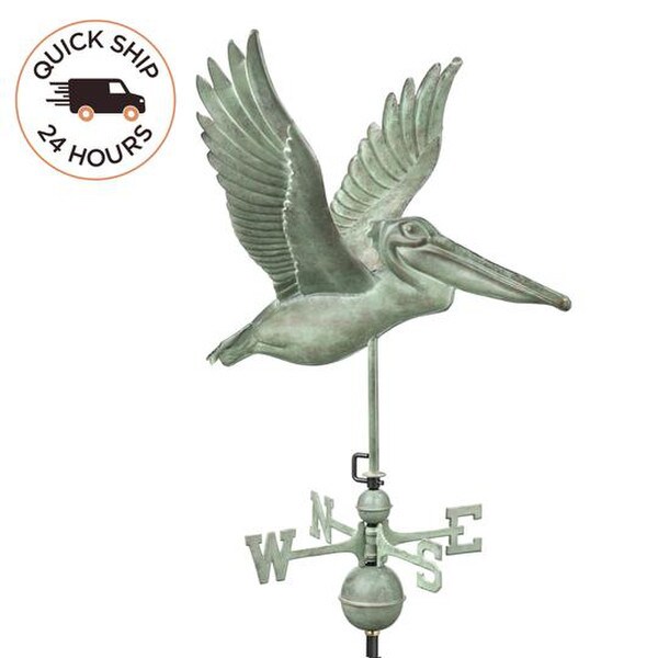 Pelican Weathervane Seashore Bird Creative Sculptural Beach Decorative